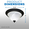 NUVO Lighting 60/383 Fixtures Ceiling Mounted-Flush