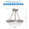 Satco 60/3185 Fixtures Ceiling Mounted-Semi Flush