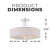 NUVO Lighting 60/4758 Fixtures Ceiling Mounted-Semi Flush