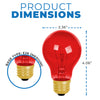 Incandescent - A19 Colored - 25 Watt -Red - Red