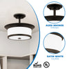 NUVO Lighting 60/5550 Fixtures Ceiling Mounted-Semi Flush