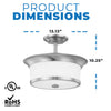 NUVO Lighting 60/5450 Fixtures Ceiling Mounted-Semi Flush