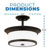 NUVO Lighting 60/5550 Fixtures Ceiling Mounted-Semi Flush