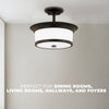 NUVO Lighting 60/5550 Fixtures Ceiling Mounted-Semi Flush