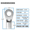 Morris Products 11080 8awg #10 Non Ins Ring Term (Pack of 100)