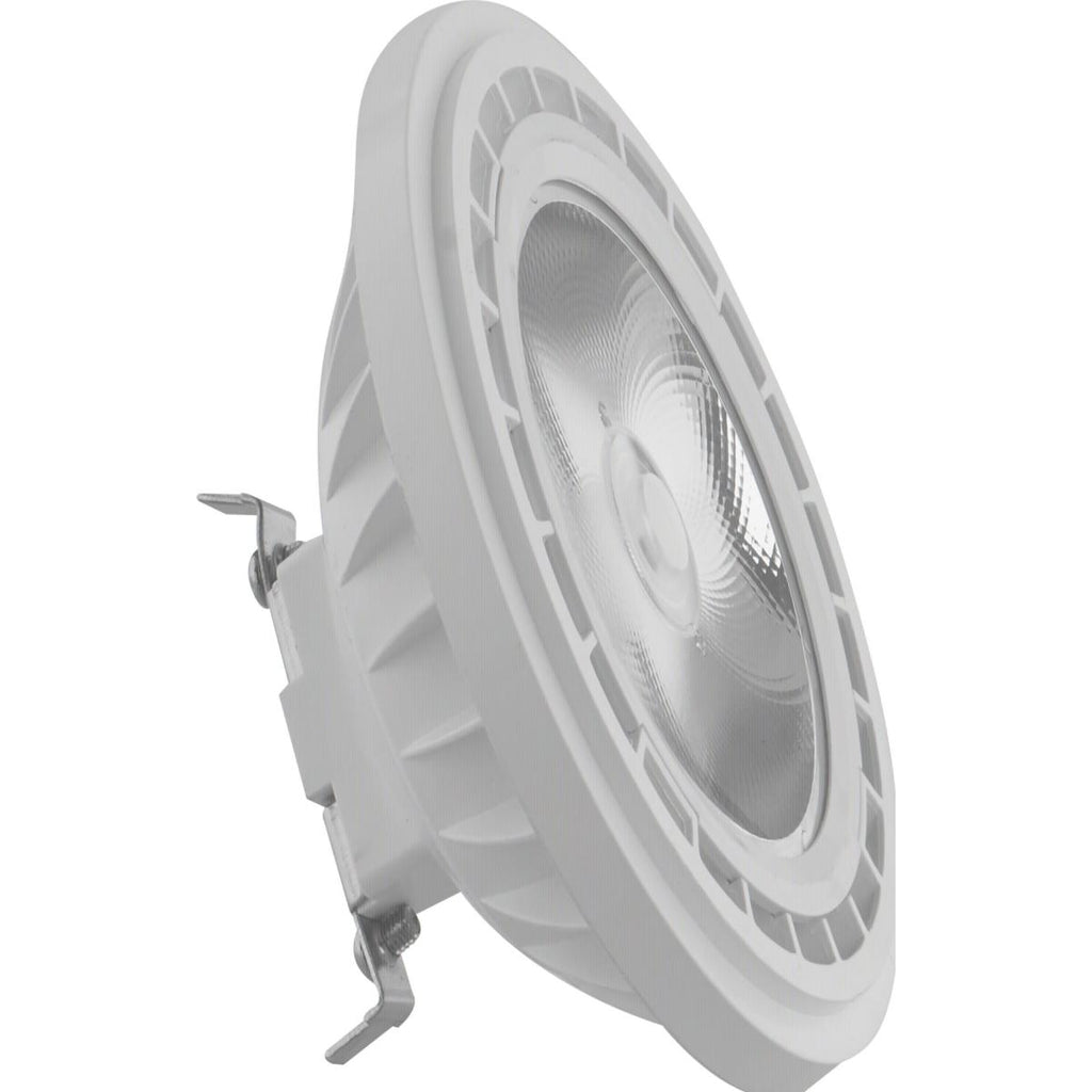 Satco S12247 12 Watt - AR111 - COB LED - 900 Lumens - G53 Base - 80 CRI - 3000K - 12 Volt - 36 Degree - Floodlight Bulb