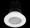 Lotus LED 2 Inch Round Recessed LED 15 Watt High Output Designer Series - 4000 Kelvin - 24 Degree Beam Spread - Alzak Reflector - Shower Trim