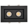 GoodLite G-48464 3 inch 15W Double Gimbal LED Downlight - 5CCT - Black Finish