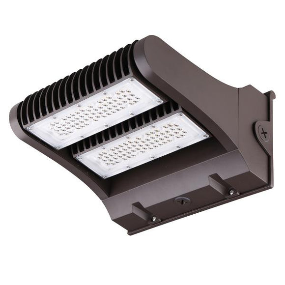 Trace-Lite BAWX-2-60-CP-BR - LED Wallpack - Adjustable - 2 Bars - Power Selectable - Color Selectable - Bronze Finish