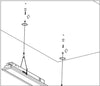 Trace-Lite LPN-CMK - Y - Cable Mounting Kit (2 pcs) for LED Flat Panels (4 inch)