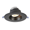 Lotus LED Lights LRG6-3018K-BK - 6 Inch Round Regressed Gimbal LED Downlight - 15 Watt - Dim to Warm - Black Trim