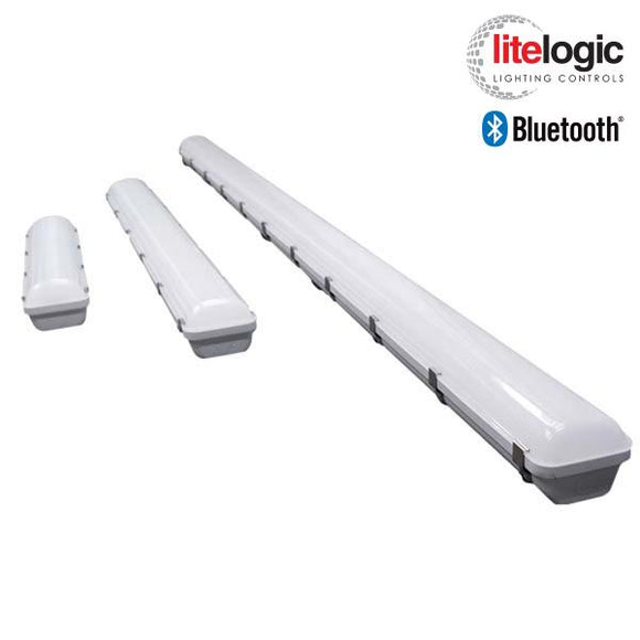 Trace-Lite VPA-4-40-C - Linear LED Vaportight Fixture - 4 ft - 40W - Color Switchable - 80 CRI - 120-277V - 0-10V Dimming Driver - Diffused Polycarbonate Lens - Gray Enclosure