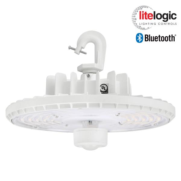 Trace-Lite RSHL-150-CP-WH - Round Slim LED Highbay - Power Switchable - Color Selectable - 120-277VAC - 0-10V Dimming - White Finish