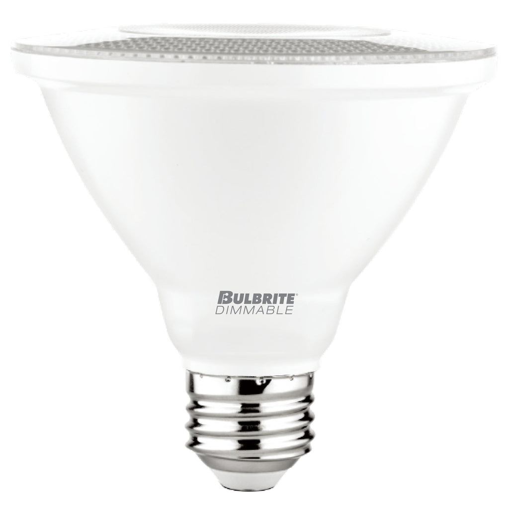 Bulbrite 772245 10 Watt PAR30SN LED - 3000K - E26 Base - 120V - White Finish - Dimmable