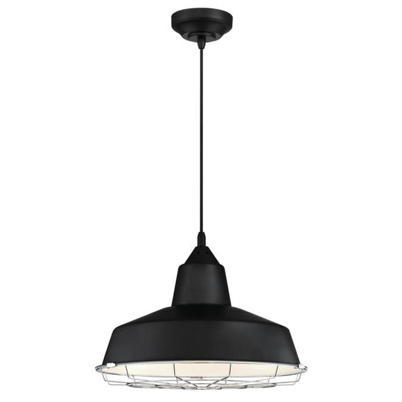 Westinghouse 6131900 Academy LED Pendant, Black Finish