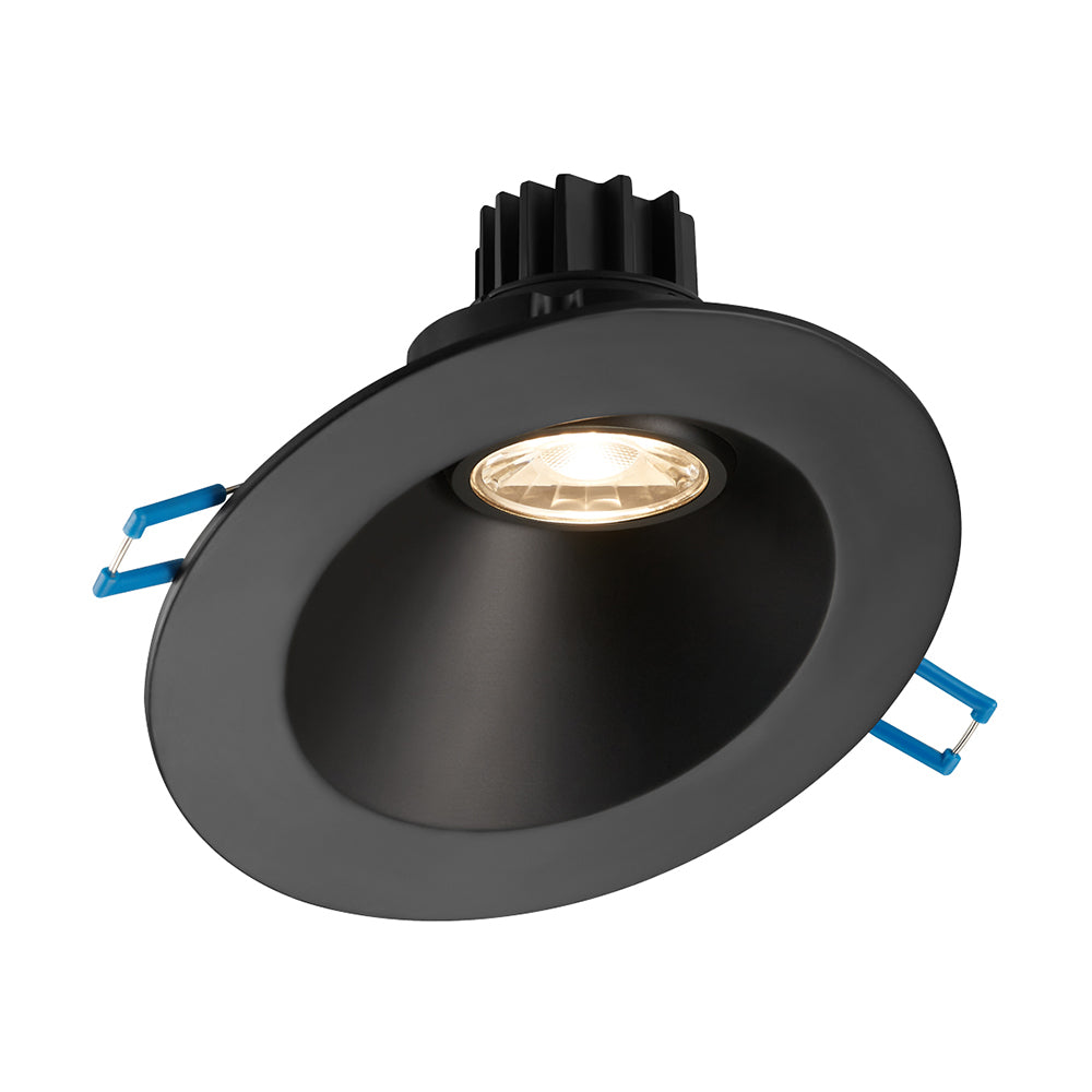 Lotus LED Lights LRG3-5CCT-HO-4RSL-BK - 4 Inch Sloped Round Regressed Gimbal LED Downlight - 11 Watt - High Output - 5CCT - Black Trim