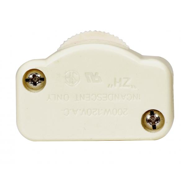 Satco 80/2336 200W Hi-Low Dimmer for 18/2 SPT-1 - 200W - 120V - Ivory Finish