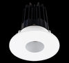 Lotus LED 2 Inch Round Recessed LED 15 Watt High Output Designer Series - 4000 Kelvin - 24 Degree Beam Spread - Alzak Reflector - Pinhole Trim