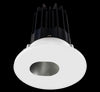 Lotus LED 2 Inch Round Recessed LED 15 Watt High Output Designer Series - 4000 Kelvin - 24 Degree Beam Spread - Chrome Reflector - Slot Aperture Trim