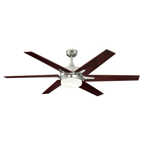 Westinghouse 74003B00 60 in. Cayuga Smart WiFi Ceiling Fan, Brushed Nickel, Indoor