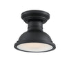 Westinghouse 6113200 9 in. Orson 1 Light Semi-Flush, Textured Black Finish