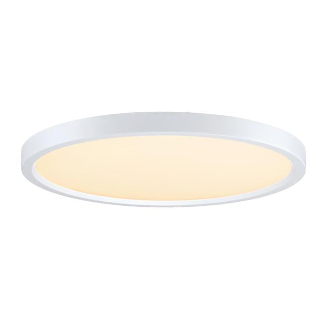 Westinghouse 6133500 - 30W 15" DIM LED WH Surface Flushmount 27K-50K