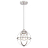 Westinghouse 6362000 One Light Mini Pendant, Brushed Nickel Finish