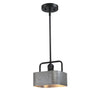 Westinghouse 6125600 Bexar Mini Pendant, Matte Black and Dark Pewter Finish