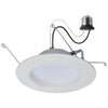 Satco S11801R1 - 5-6 Inches LED Downlight Round Retrofit 9 Watt - CCT Selectable  - White Finish