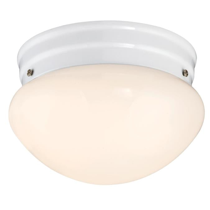 Westinghouse 6107100 LED Flush Mount Ceiling Fixture, 7  inch 10 Watt, White Finish, White Opal Glass