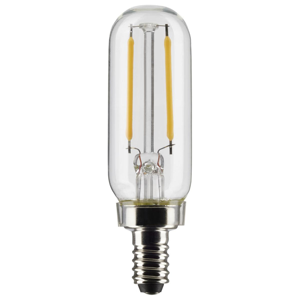 Satco S21340 2.8 Watt T6 LED - Clear - Candelabra base - 90 CRI - 2700K - 120 Volt