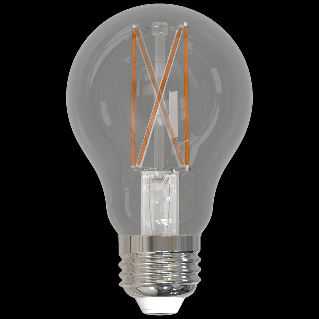 Bulbrite 776914 9 Watt A19 LED Filament - 3000K - E26 Base - 120V - Dimmable - Clear Finish