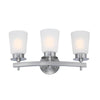 Westinghouse 6129000 Reynaldo 3 Light Wall Fixture, Brushed Nickel Finish