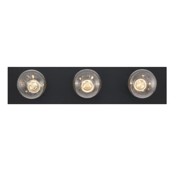 Westinghouse 6117500 3 Light Wall Fixture, Matte Black Finish