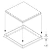 Trace-Lite LP14-FMK - 1 X 4 ft LED Ultra - thin Flat Panel Flange Mounting Kit