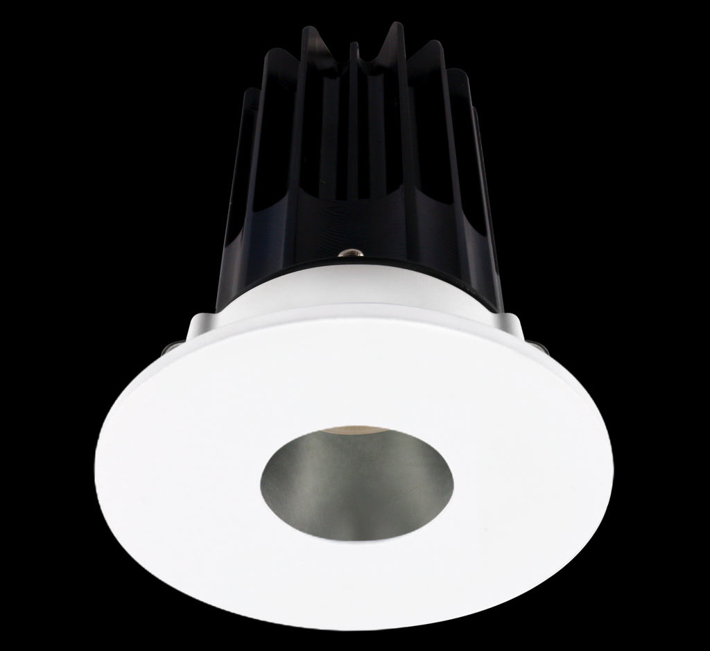 Lotus LED-2-S15W-3018K-2RRCH-2RPH 2 Inch Round Recessed LED Downlight Designer Series 15 Watt - High Output - 3000-1800 Kelvin - Dim to Warm - Chrome Reflector - Round Pinhole Trim