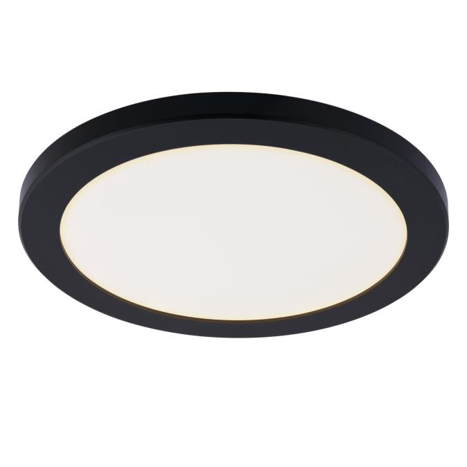 Westinghouse 6133400 - 22W 12" DIM LED BLK Surface Flushmount 27K-50K