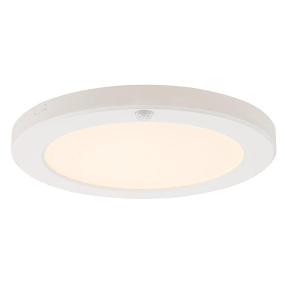 Westinghouse 61332 - 8 Inch 18 Watt LED Indoor Flush Mount Ceiling Fixture with Motion Sensor and Color Temperature Selection