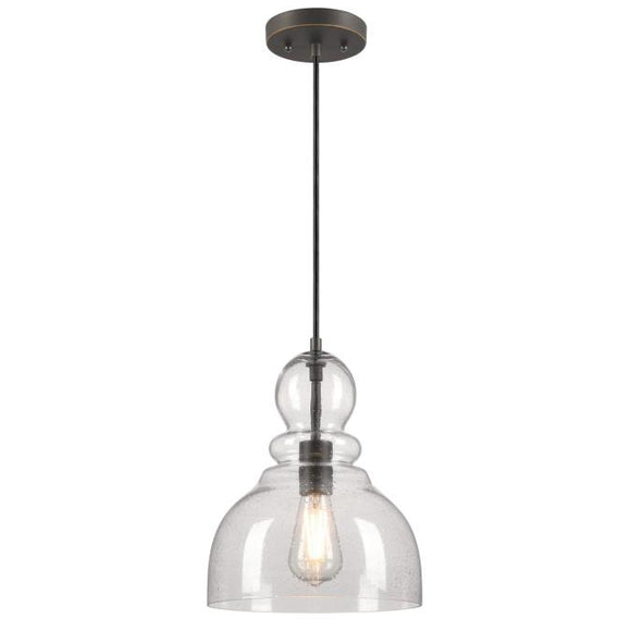 Westinghouse 6129900 Fiona Pendant, Black-Bronze Finish with Highlights