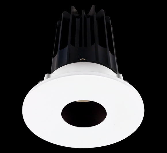 Lotus LED 2 Inch Round Recessed LED 15 Watt High Output Designer Series - 4000 Kelvin - 24 Degree Beam Spread - Bronze Reflector - Pinhole Trim