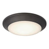 Westinghouse 6134100 - 16W 7" LED Flush Blk Bronze Wet Loc 27-50K