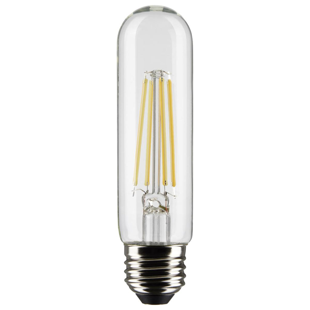 Satco S21351 8 Watt T10 LED - Clear - Medium base - 90 CRI - 3000K - 120 Volt