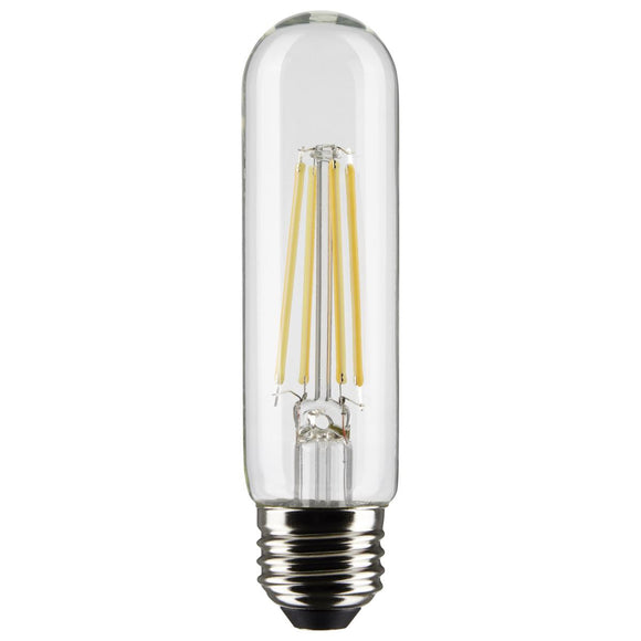 Satco S21351 8 Watt T10 LED - Clear - Medium base - 90 CRI - 3000K - 120 Volt