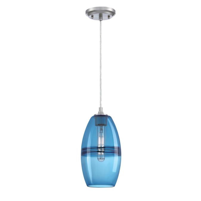 Westinghouse 6118700 Soren Mini Pendant, Brushed Nickel Finish