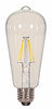 Satco S21363 8 Watt ST19 LED - Clear - Medium base - 90 CRI - 2700K - 120 Volt