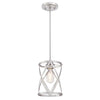 Westinghouse 6362300 One Light Mini Pendant Brushed Nickel Finish