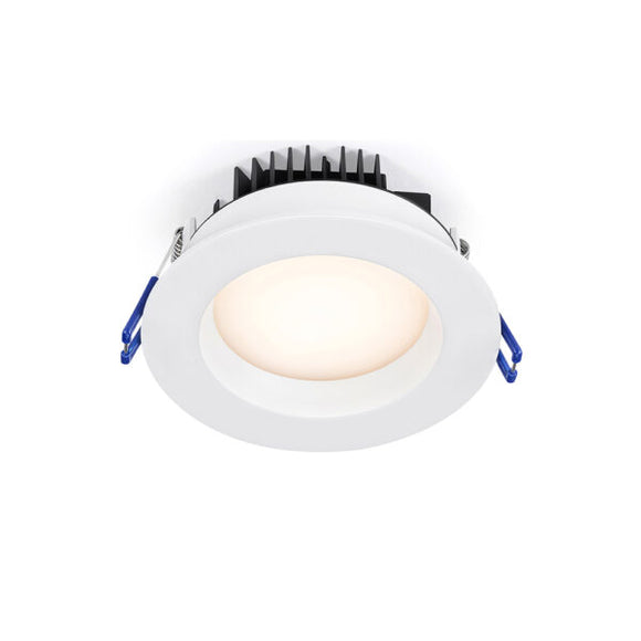 Lotus LED Lights LL4RR-3018K-WH - 4 Inch Round Regressed Plenum Rated LED Downlight - 14.5 Watt - Dim to Warm - White Trim