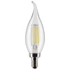 Satco S21305 5.5 Watt CA11 LED - Clear - Candelabra base - 90 CRI - 3000K - 120 Volt