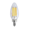 Satco S11385 8 Watt C11 LED - Clear - Candelabra base - 3000K - 90 CRI - 760 Lumens - 120 Volt