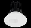 Lotus LED 2 Inch Round Recessed LED 15 Watt High Output Designer Series - 2700 Kelvin - 24 Degree Beam Spread - White Reflector - Slot Aperture Trim